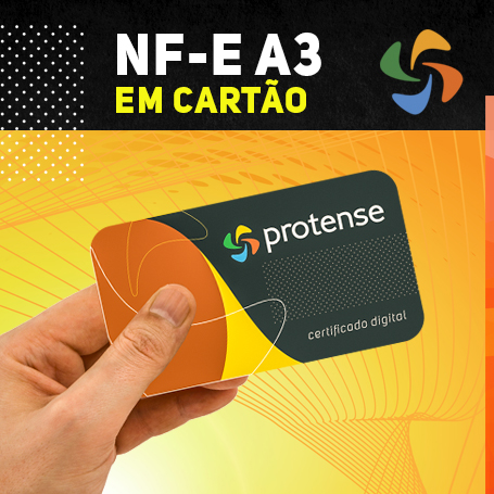 NFe A3 EM CARTÃO INTELIGENTE (VALIDADE DE 03 ANOS)