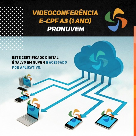 Videoconferência: e-CPF A3 (1 ANO) - PRONUVEM