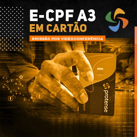 Videoconferência: Cartão e-CPF A3 (3 anos)